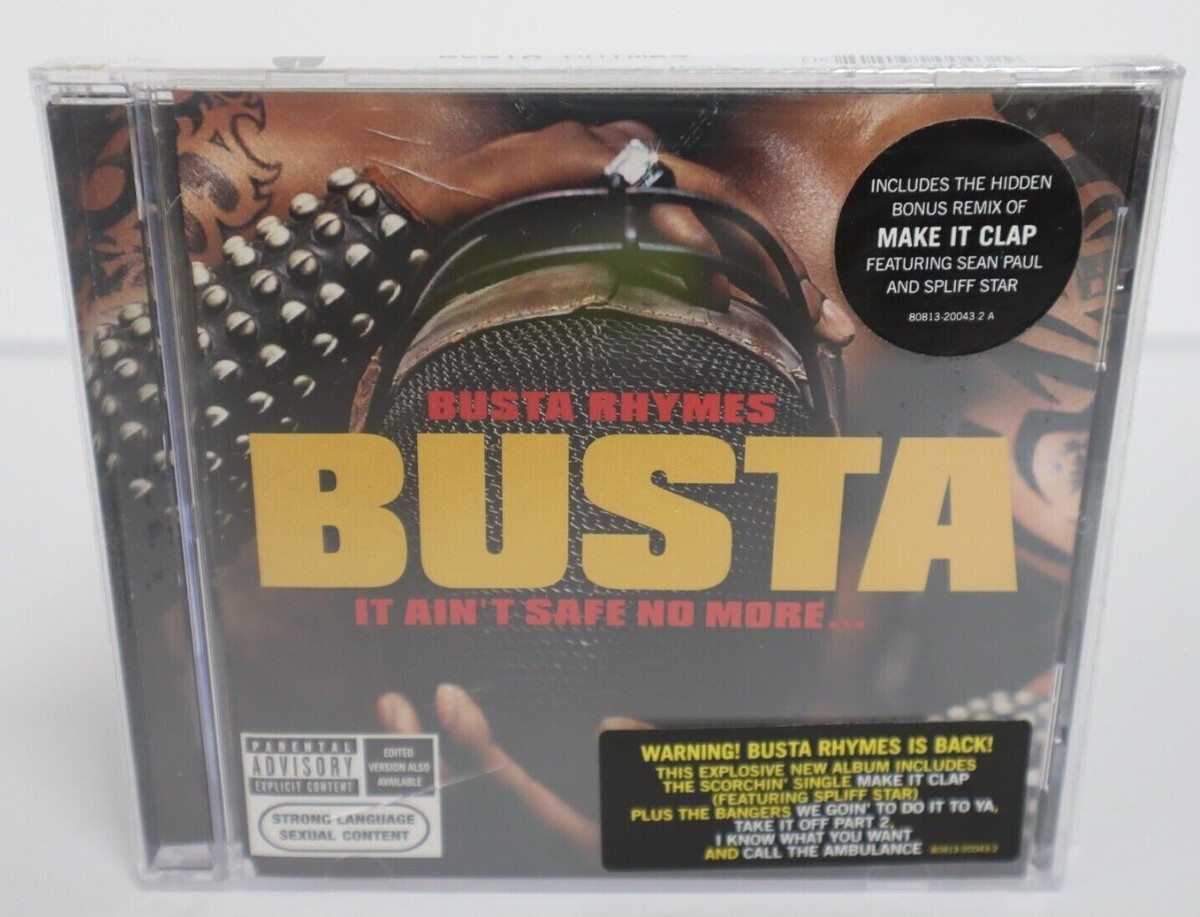 SEALED Busta Rhymes - It Aint Safe No More (2002, CD) Rap Hip Hop