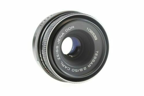 Carl Zeiss Jena Tessar 50mm F2,8 RED T M42 Vintage Lens - 2.8 / 50