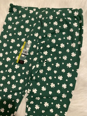 No Boundaries Legging Womens Juniors Size Large(11/13) St Patrick Day Print