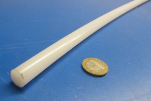 Hdpe Asta Tonda Bianca Diametro 1/2" x 60" Lunghezza, 2 Unità, 10 Ft - Foto 7 di 8