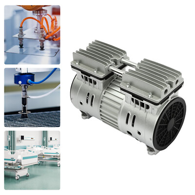 550W Oilless Air Pump Compressor Vacuum Pump Head Small Air Mute 110L/min 4.5CFM
