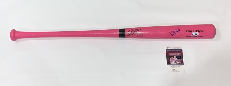MIGUEL CABRERA SIGNED RAWLINGS PINK BAT DETROIT TIGERS AUTOGRAPHED JSA COA