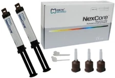 Meta Biomed Nexcore Dual Cured Core Build Up Composite Resin Cement Dual Mix Syr