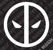 Deadpool logo vinyl decal sticker car truck dead pool marvel xmen comic book