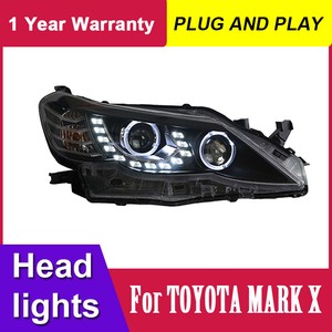 Hid Headlights For Mark X Reiz 10 13 Bi Xenon Lens Beam Led Angel Eyes Drl Ebay