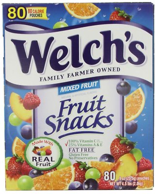 Welch's Früchte Snacks Candy 80 Taschen