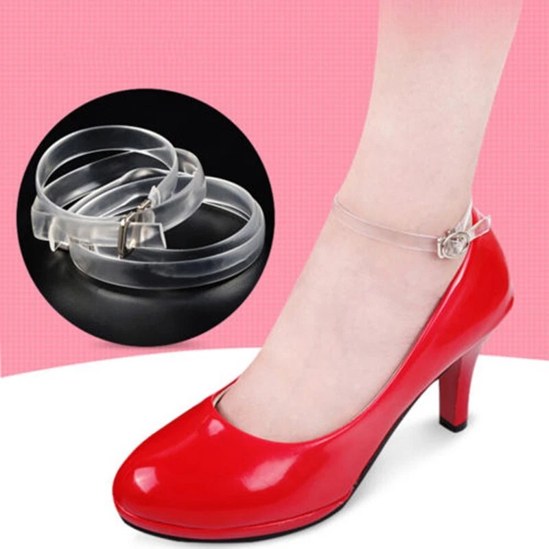 Clear detachable shoe best sale straps