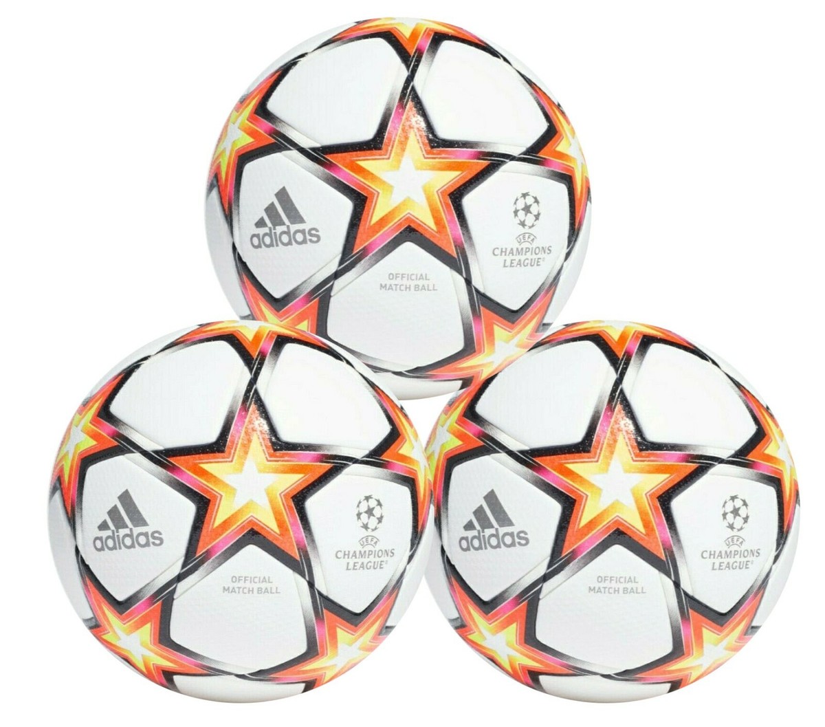 LOT OF 3- Adidas Finale 2021-22 official Pyrostorm PRO OMB