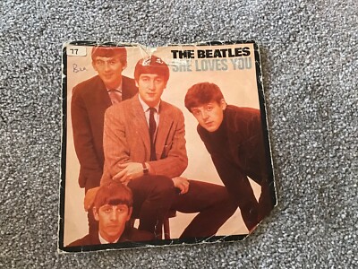 The Beatles - She Loves You 7  Vinyl Single Record 1963 Original Cover