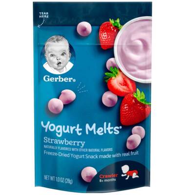 Gerber Yogurt Melts Strawberry Freeze Dried Baby Snack – Oz