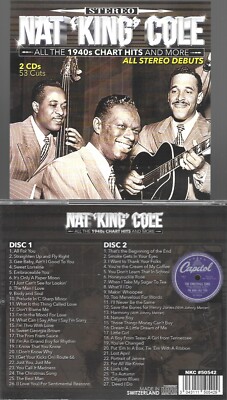 NAT KING COLE-ALL 1940s CHART HITS & MORE IN STEREO-2 CDS-53 CUTS