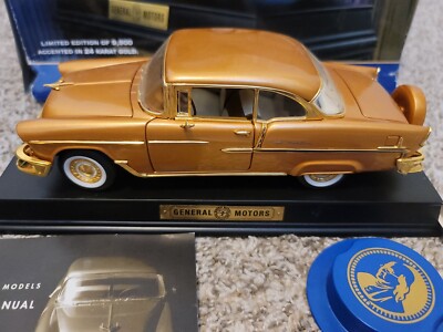 FRANKLIN MINT 1955 CHEVROLET GOLDEN BEL AIR 1:24 SCALE LE | eBay
