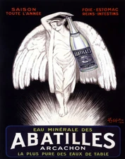 POSTER ANGEL FRENCH SPRING WATER ABATILLES BY CAPPIELLO VINTAGE REPRO FREE S/H