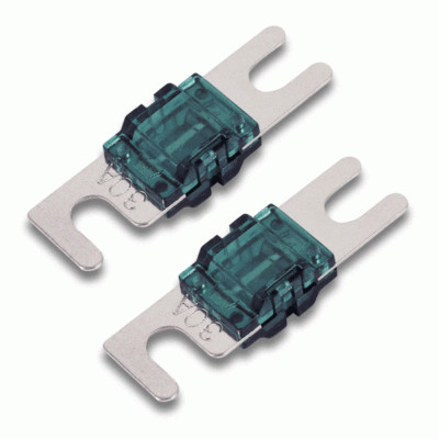 T-Spec V8-MANL100 Mini Anl Style 100 Amp Heavy Duty Fuse Nickel Plated - 2 Pack