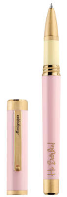 Montegrappa Barbie The Movie Icon Pink/Yellow Gold Rollerball Pen ISZEBRAS_1