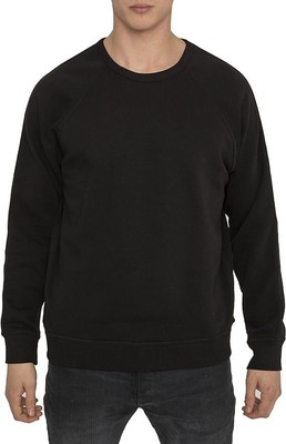 Raddar7 Herren Sweatshirts Pullover Oberteil Baumwolle Urban Sport , Schwarz, M