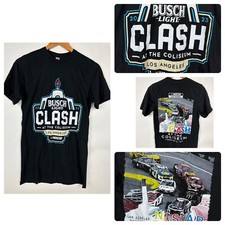 NASCAR Checkered Flag 2023 Busch Light Clash at Coliseum T Shirt Double Sided S