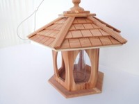 Elmato 10881 Vogelhaus Futterhaus WildvöGel Futterpavillion Mit Silo, 41X36X40Cm