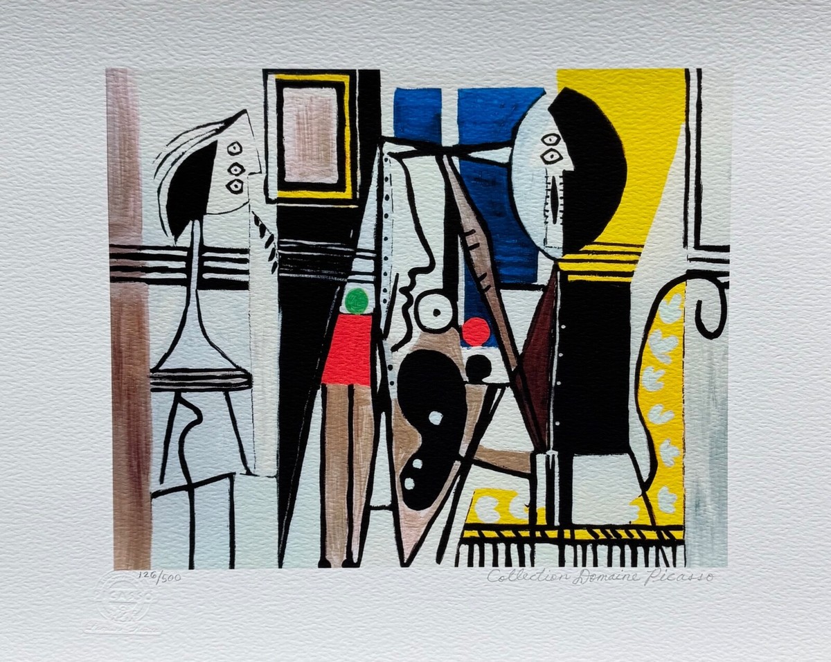 Pablo Picasso PAINTER IN THE STUDIO Estate Signed Limited Edition
