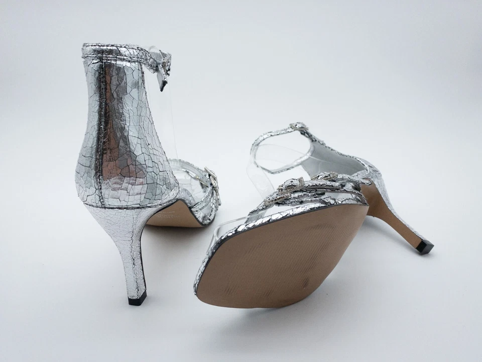 Minelli Mujer Sandalia Tacones Altos Zapatos de Verano Talla 40 Eu Tipo 16999-95 - Imagen 2 de 4