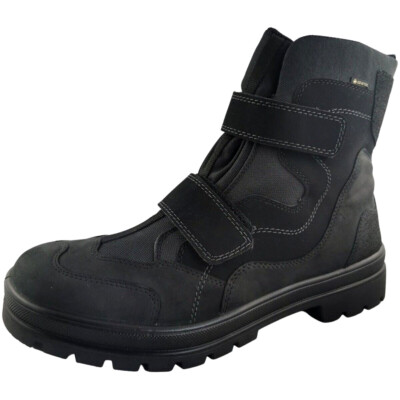 LEGERO  Herren-Winter-Boots  GORE-TEX  wasserdicht  LEDER  schwarz  KLETT