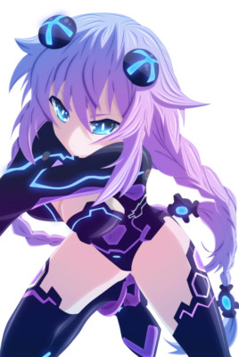 Hyperdimension Neptunia Purple Heart V5 Weatherproof Anime Sticker 6'' Car Decal