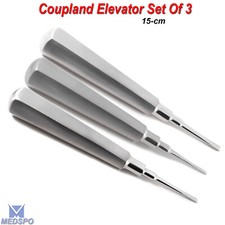  Dental Extraction Set Of 3 Surgical Root Extracting Loosen Elevator Instruments