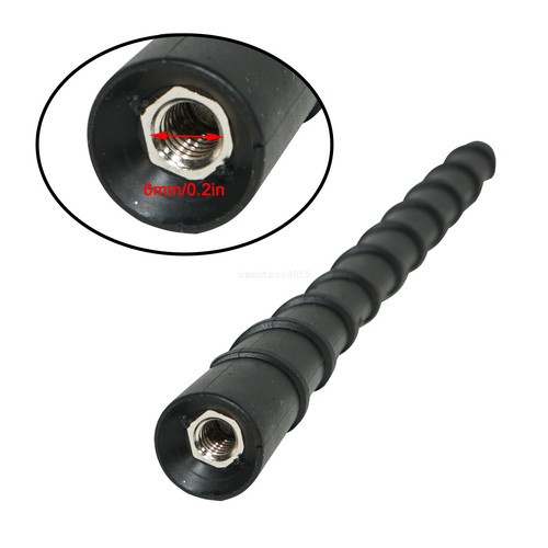 Mástil de antena espiral corta de 7" para SCION tC t C 2005-2016 radio AM FM goma nuevo - Imagen 4 de 7