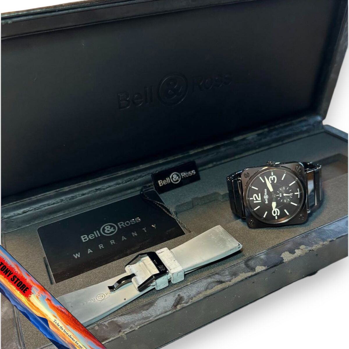 Bell & Ross BRS-98-BCS-00212 Warranty Square Black Dial Bell & Ross BRS-98-BCS-00212 Warranty Square Black Dial
