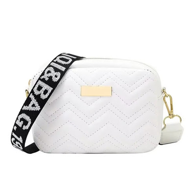 1Pcs Messenger Bag for Women Trend Lingge Embroidery Camera Female Shoulder Bag 