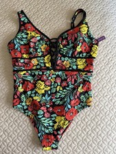 Womens One Piece Colorful Floral Bathing Suit...