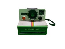 Vintage Original Polaroid OneStep White Rainbow Stripe Land Camera Not Tested