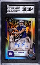 2025 Bowman U Chrome Avery Johnson 1st RC Auto Silver Refractor SGC 10