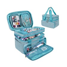 SINGER Teal Double Layer Sewing Organizer Bag 30353 - Portable Craft Storage