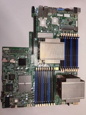 Supermicro X8DTU-6TF+ Mobo with 2x Intel Xeon E5620 @ 2.4GHz, IO bracket etc