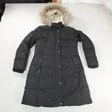 Lauren Ralph Lauren Coat Womens Small Puffer Down Hooded Faux Fur Parka Warm