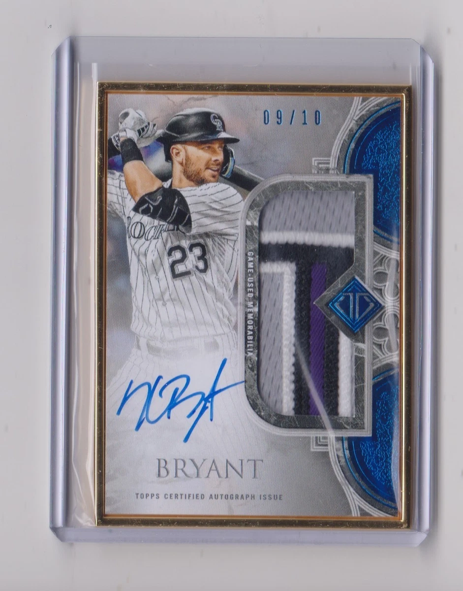 Kris Bryant Autographed Baseball Sports Trading Cards