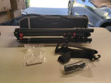 K&F Concept Lightweight Aluminum Camera Tripod TM2534T Black Red 72" w/ Case