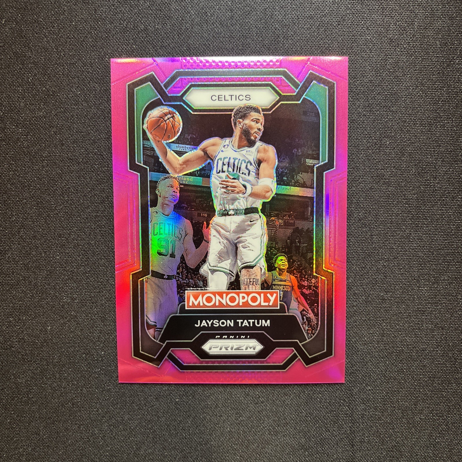 2023-24 Panini Prizm Monopoly - Jayson Tatum #7 Pink Prizm /149