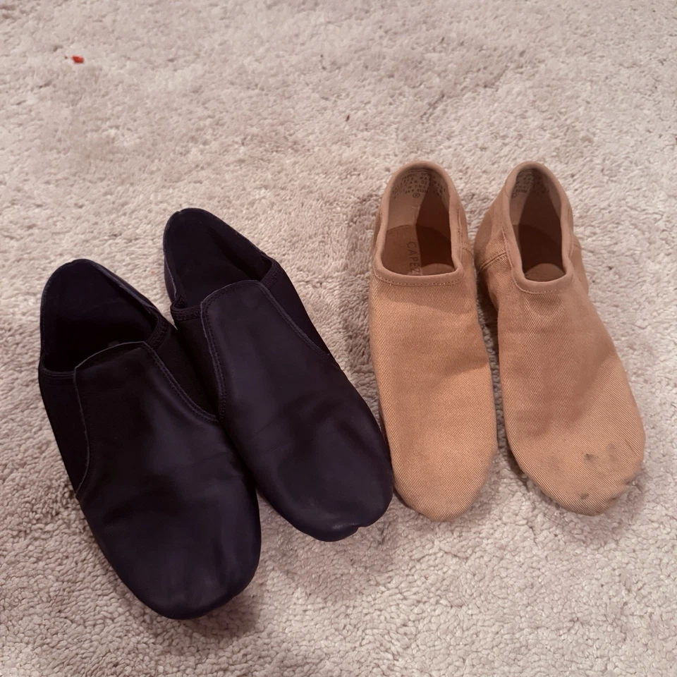 Zapato de jazz Capezio para mujer de lona EOS talla 7 (funciona pequeño) se adapta como 5,5 Carmel Foto 2 de 4