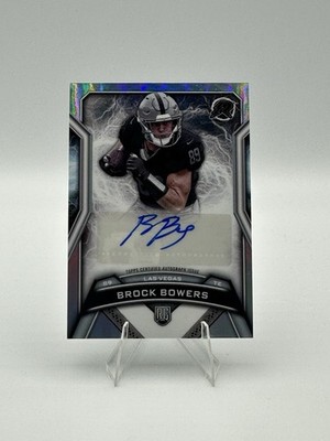 Brock Bowers 2024 Topps Resurgence Rookie Auto #RRS-BB Las Vegas Raiders