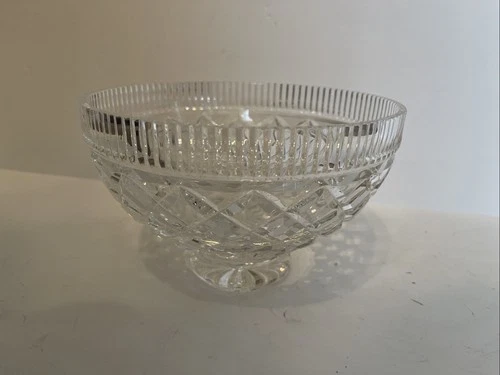 Waterford Killeen Crystal Footed Bowl 8” Candy Dish
