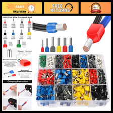 1200pcs Wire Ferrule Kit - Insulated Crimp Connectors, Double  Single Terminal