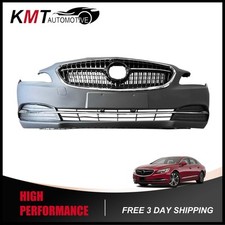 Front Bumper Cover Complete Kit W/ Grill For 2017 2018 2019 2020 Buick Lacrosse