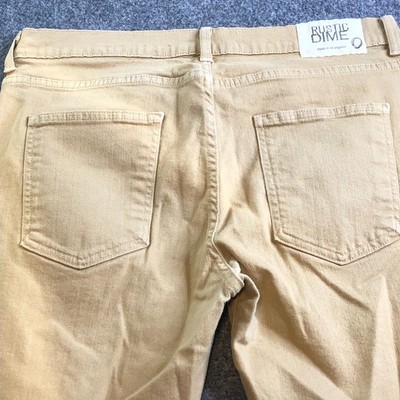 Rustic Dime Jeans Men 34 Beige Chino Slim Fit Denim Pants Outdoor 34x32