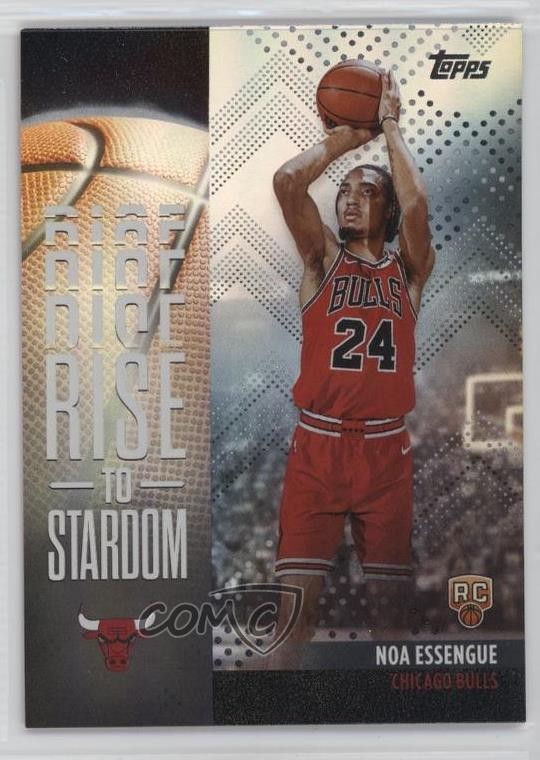 2025 Topps Rise to Stardom Rainbow Foilboard Noa Essengue #RTS-12 Rookie RC 1g10