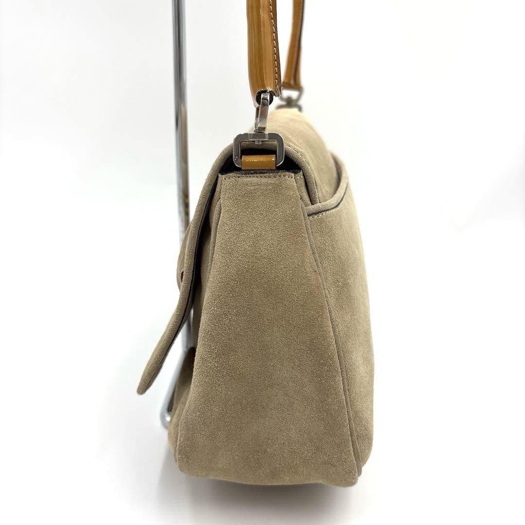 PRADA Shoulder Bag Purse Logo Suede Leather Authentic thumbnail 17