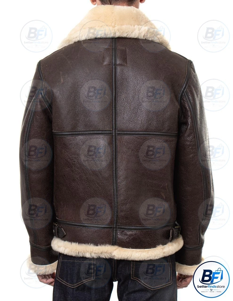 Leon Kennedy Leather Bomber Jacket|Handmade Resident Evil 4 RE4 Cosplay Costume - product detail image 5