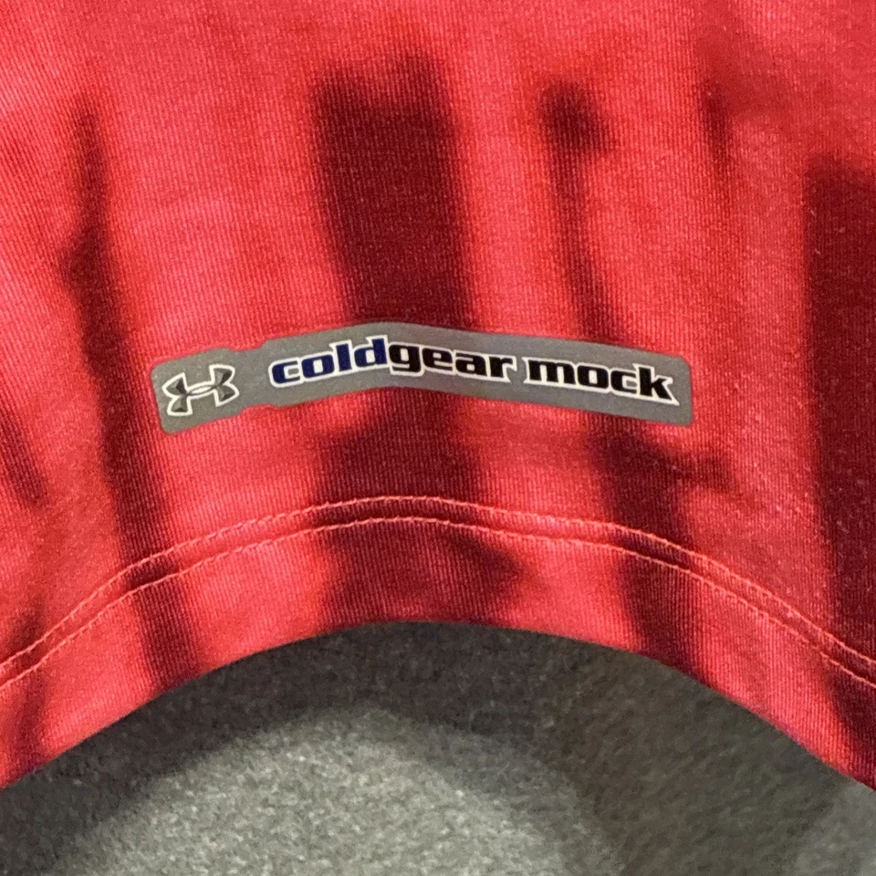 Camisa Atlética Under Armour Para Mujer Talla Mediana Ajustada Cold Gear Rosa Manga Larga Foto 4 de 4