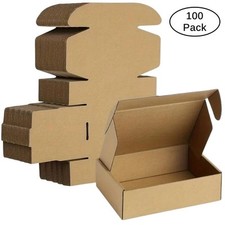 100 5x3x1 Shipping Boxes Cardboard Box Brown Mailing Packing Corrugated Paper
